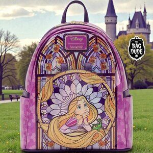 Loungefly Disney Stained Glass Rapunzel Mini Backpack